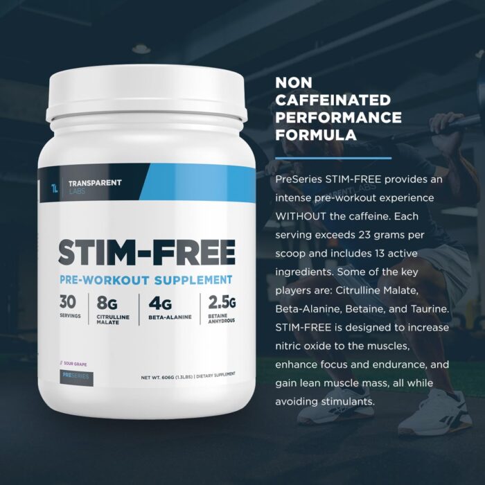 Transparent Labs LEAN - Pre-workout supplement with citrulline malate