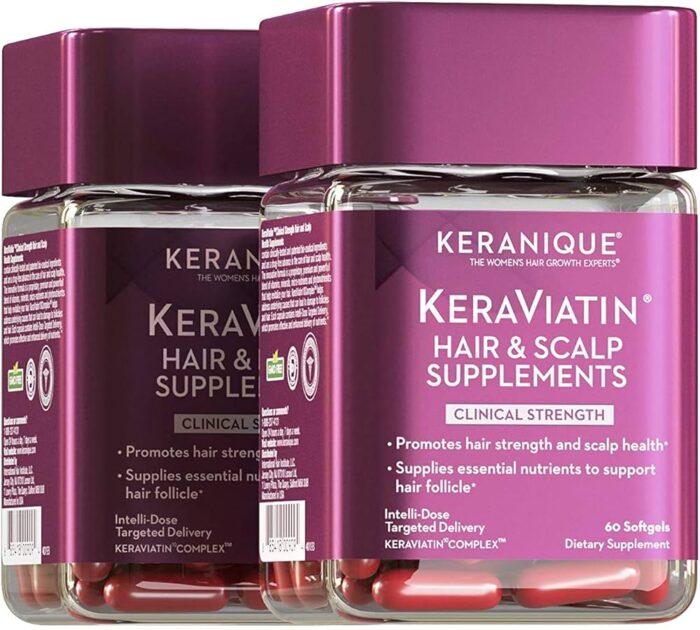 Keranique KeraViatin Hair & Scalp Health Supplements - Promotes hair strength - Image 2