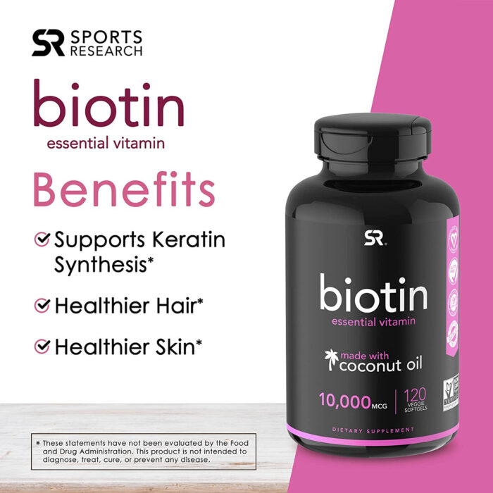 Biotin (Sports Research) - Essential for hair health - Image 4
