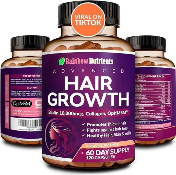 Zenwise Hair Growth Vitamins - Formulated for hair thickness - Image 4