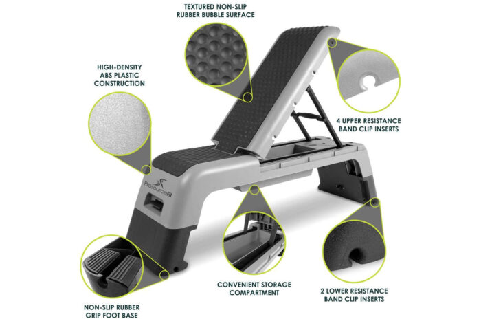 Yes4All Multifunctional Aerobic Deck - Great for step exercises and as a versatile workout bench - Image 5