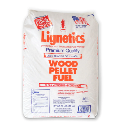 Lignetics Green Supreme Wood Pellets 90% hardwood and 10% softwood blend BTUs: 8,800 High heat output and clean burning​