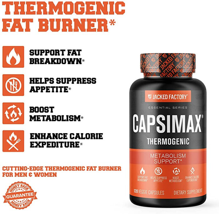 Capsimax - Capsaicin supplement for increasing metabolism.
