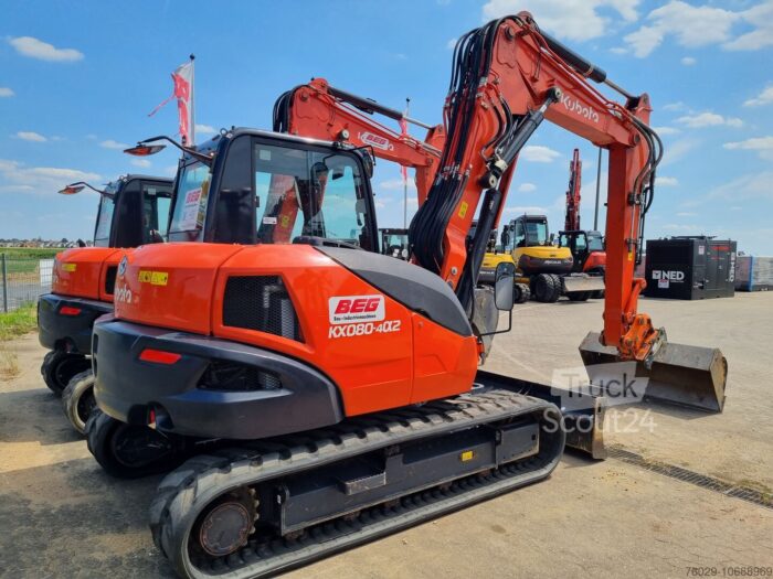 Kubota KX080-4S Mini Excavator Type: Brand New / Used Weight Class: 8 tons - Image 3