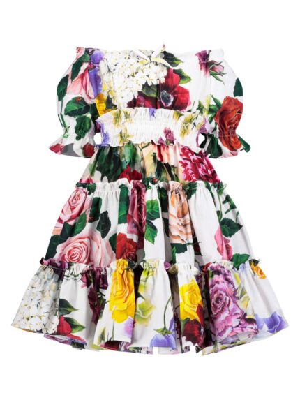 Dolce & Gabbana Kids Floral Print Dress