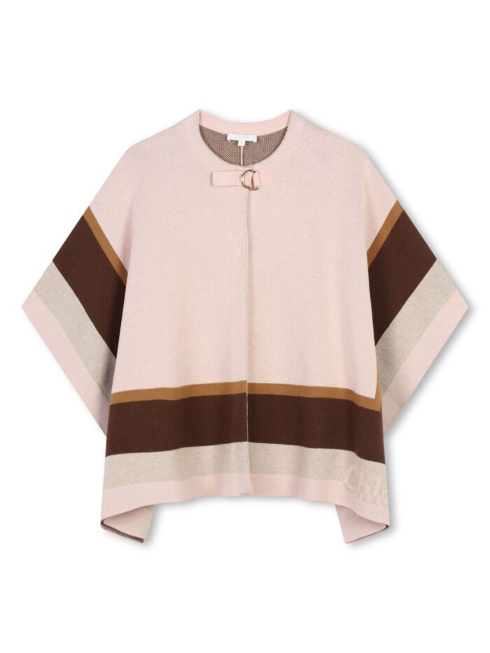 Chloé Kids Wool Cape Coat - Image 2