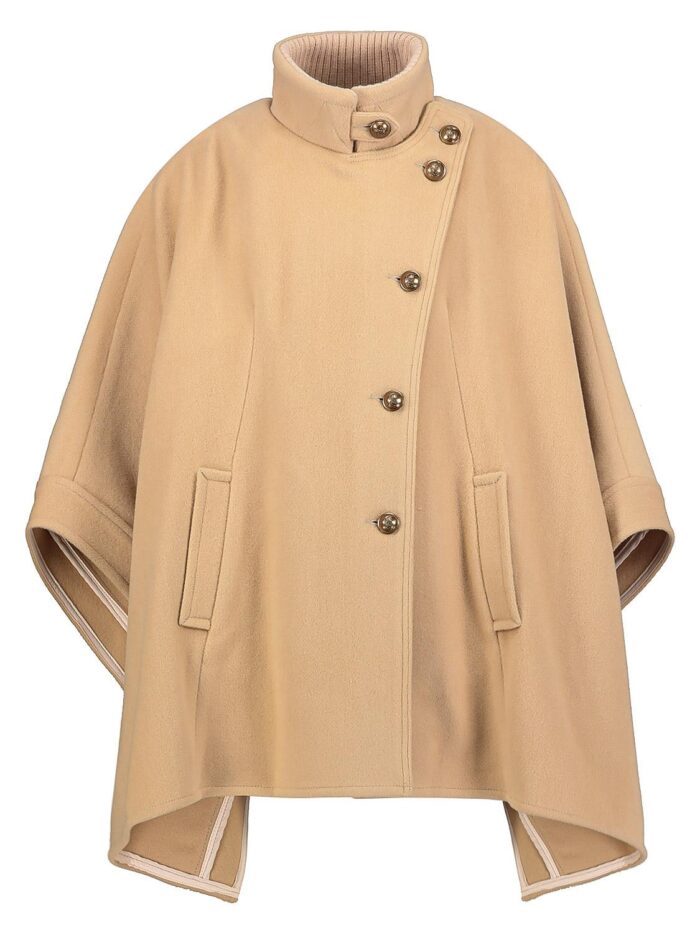 Chloé Kids Wool Cape Coat