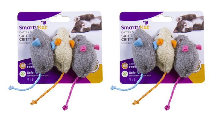 SmartyKat Catnip Cat Toy Mice - Image 2