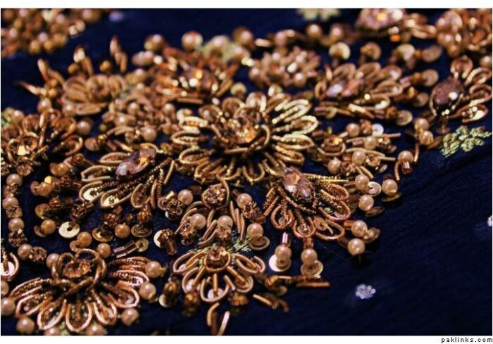 Gold Thread Embroidery (Indian Zardozi)