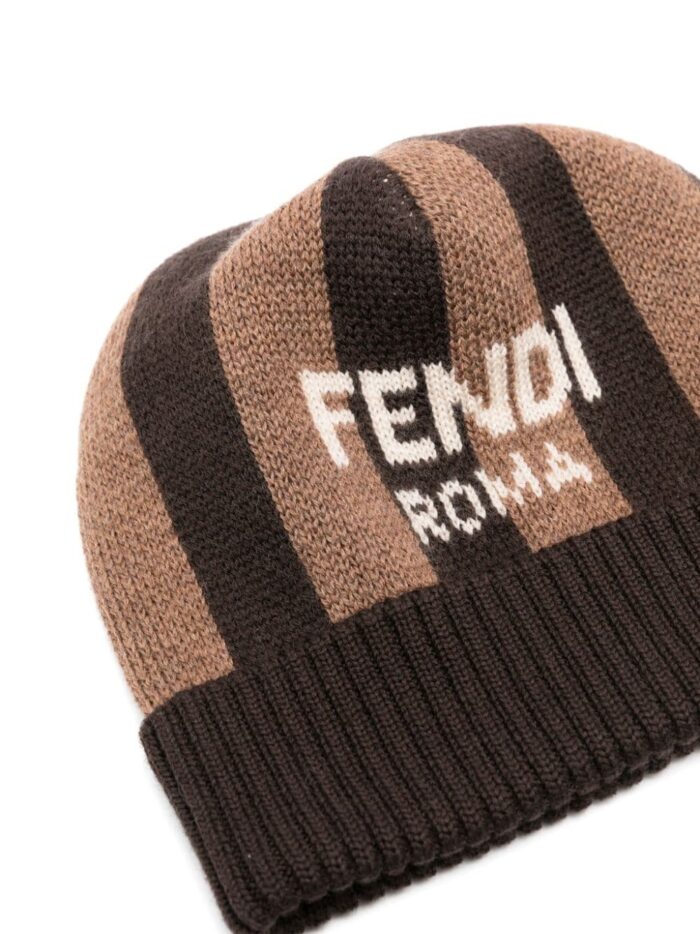Fendi Kids Logo Beanie