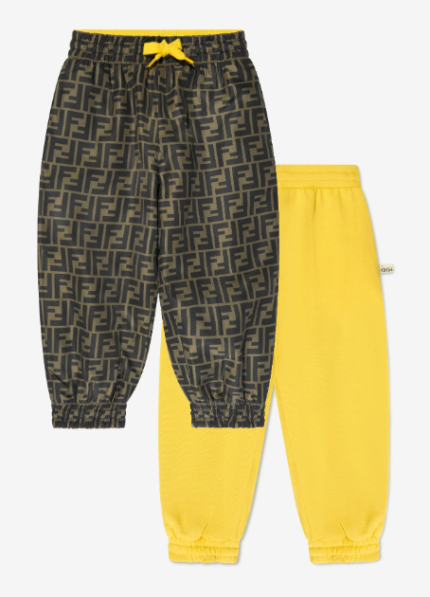 Fendi Kids Logo Print Joggers