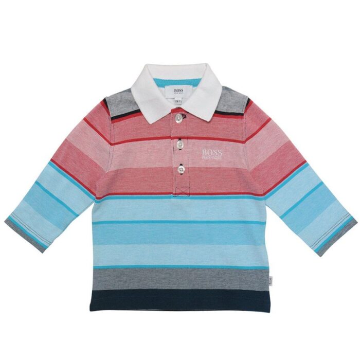 BOSS Kidswear Striped Polo Shirt