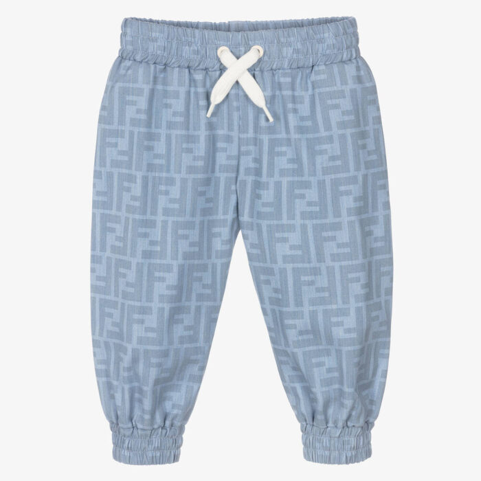 Fendi Kids Logo Print Joggers - Image 3