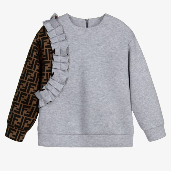 Fendi Kids FF Logo Sweatshirt - Image 5