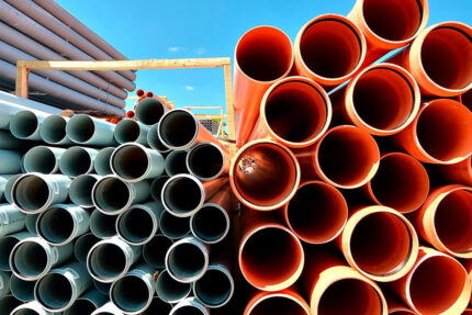 PVC Pipes – Widely used for water supply and drainage systems