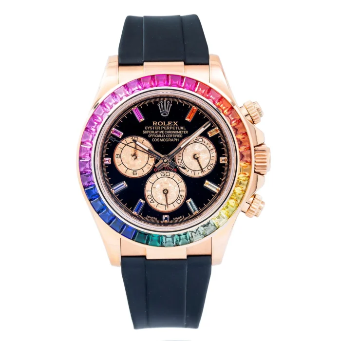 Rolex Cosmograph Daytona Rainbow Black Diamond Dial - Image 2