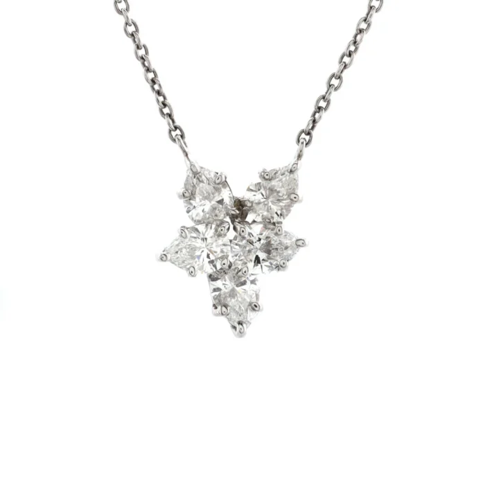 Harry Winston Cluster Diamond Necklace - Image 3