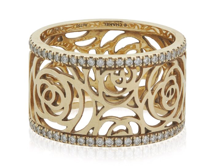 Chanel Camélia Diamond Bangle - Image 4