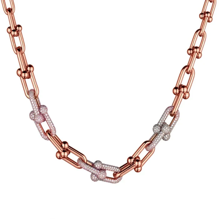 Tiffany & Co. Diamond HardWear Link Necklace - Image 2