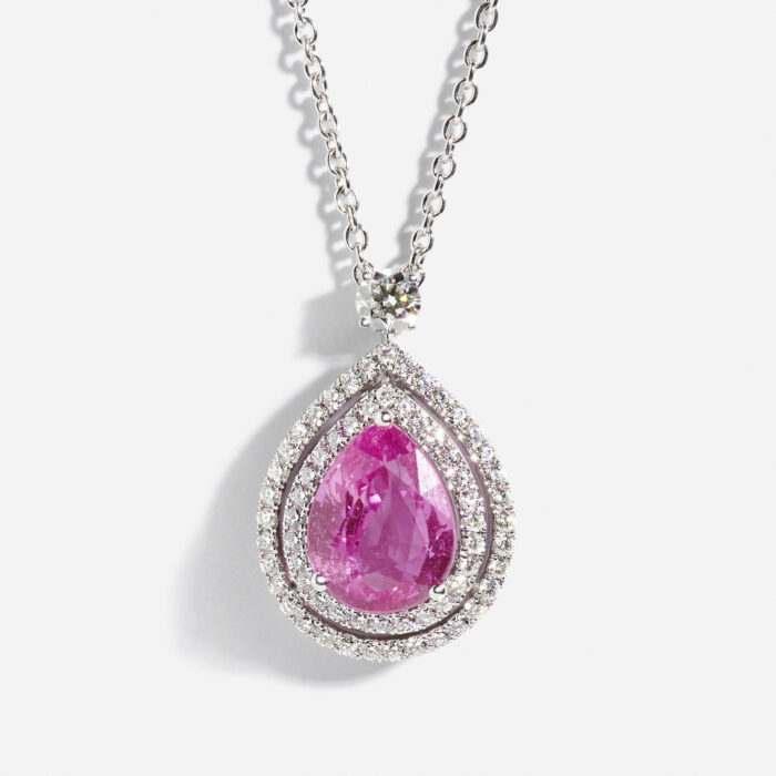 Graff Pink Diamond Drop Necklace - Image 2