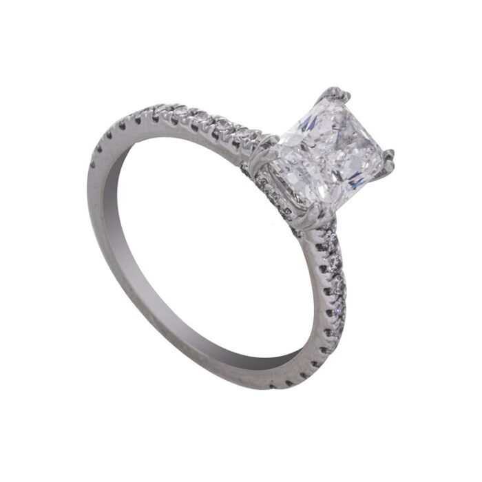 Harry Winston Cushion-Cut Diamond Ring - Image 2