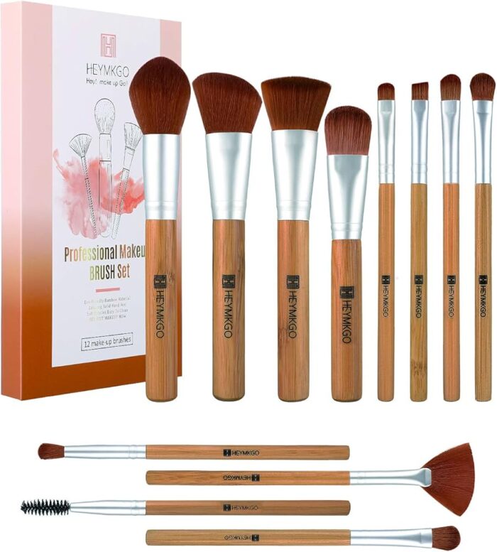 Makeup Brush Sets (Vegan Bristles / Bamboo Handle)