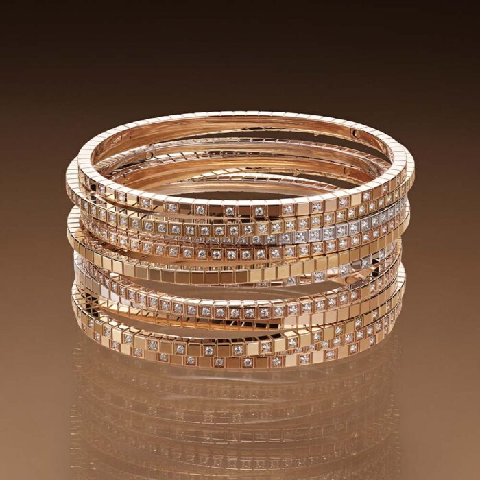 Chopard Ice Cube Diamond Bangle - Image 3