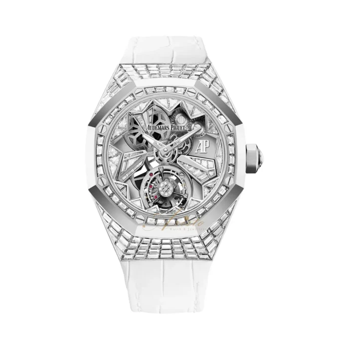 Audemars Piguet Royal Oak Double Balance Wheel Openworked Baguette Blue Sapphire - Image 2