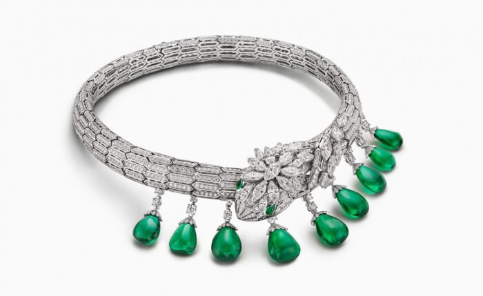 Bulgari Magnifica Emerald & Diamond Necklace - Image 4