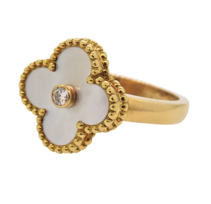Van Cleef & Arpels Alhambra Diamond Ring - Image 3