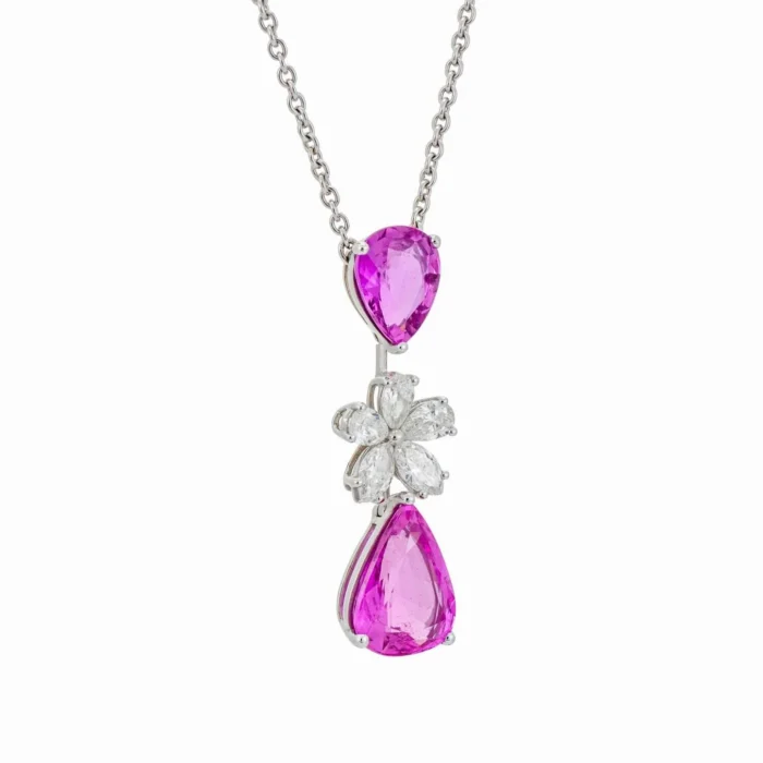 Graff Pink Diamond Drop Necklace