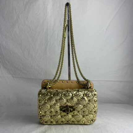 Valentino Garavani 24K Gold Rockstud Clutch