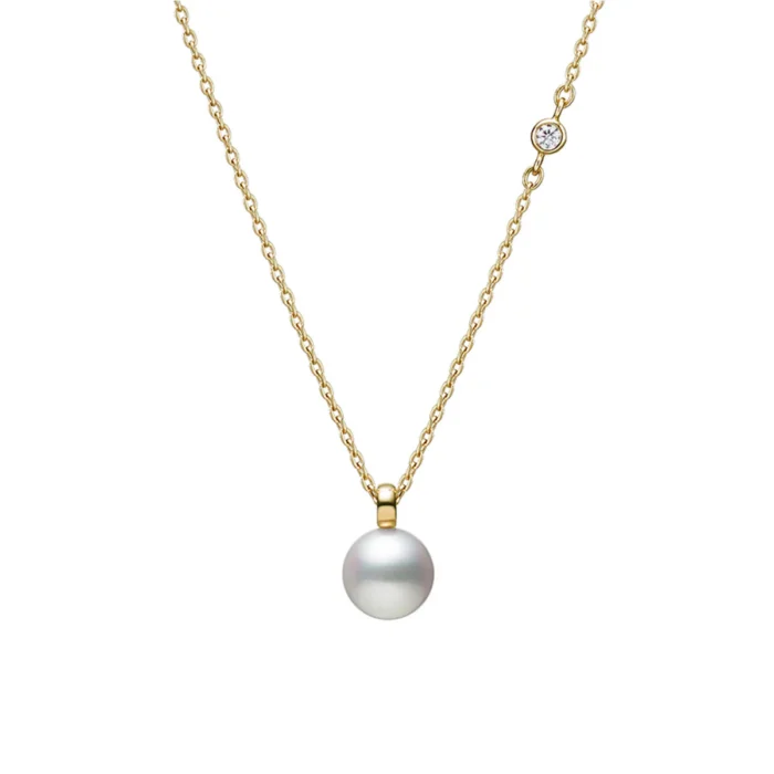 Mikimoto Diamond Akoya Pearl Chain - Image 5