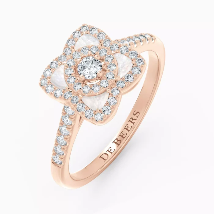 Van Cleef & Arpels Lotus Diamond Ring - Image 5
