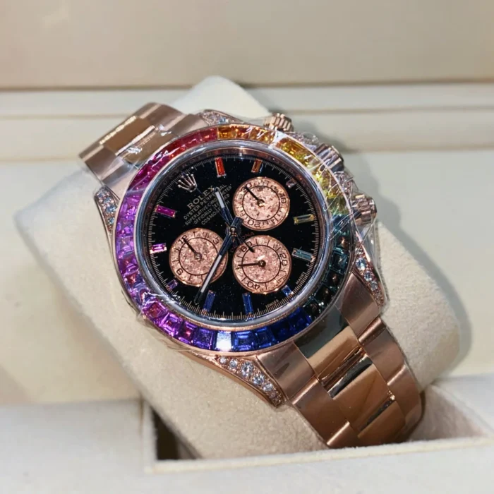 Rolex Cosmograph Daytona Rainbow Black Diamond Dial - Image 6
