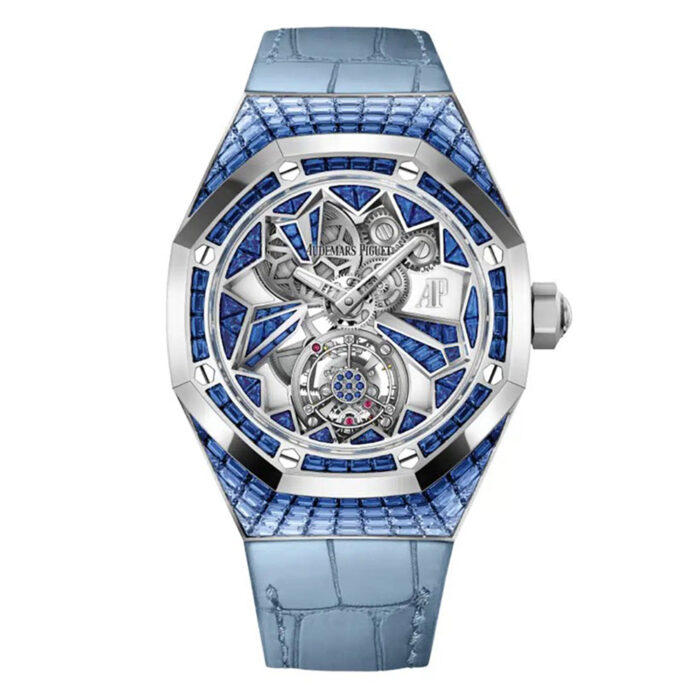 Audemars Piguet Royal Oak Double Balance Wheel Openworked Baguette Blue Sapphire