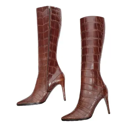Ralph Lauren Purple Label Alligator Boots