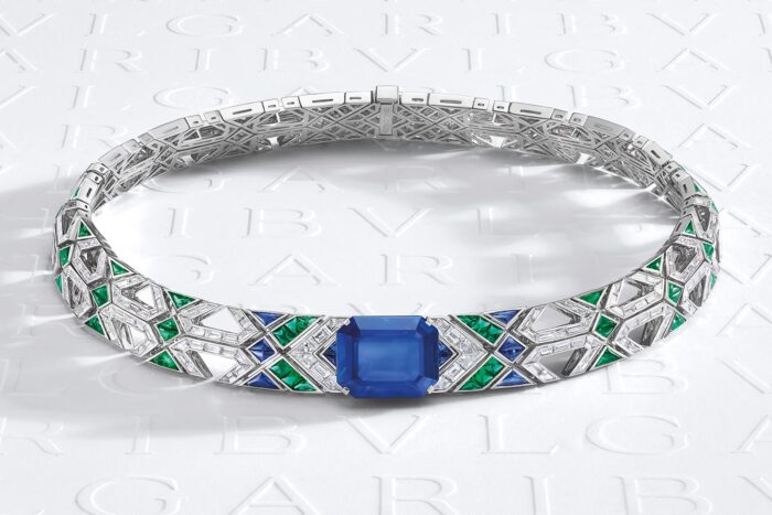 Bulgari High Jewelry Sapphire & Diamond Necklace - Image 2