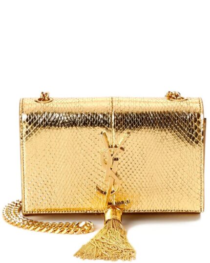 Saint Laurent 24K Gold-Embroidered Clutch