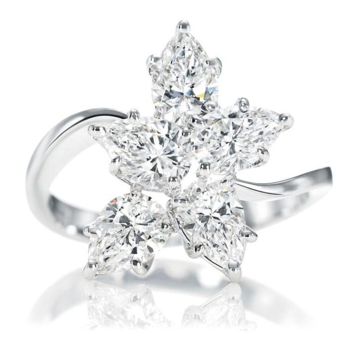 Harry Winston Cluster Diamond Ring - Image 5