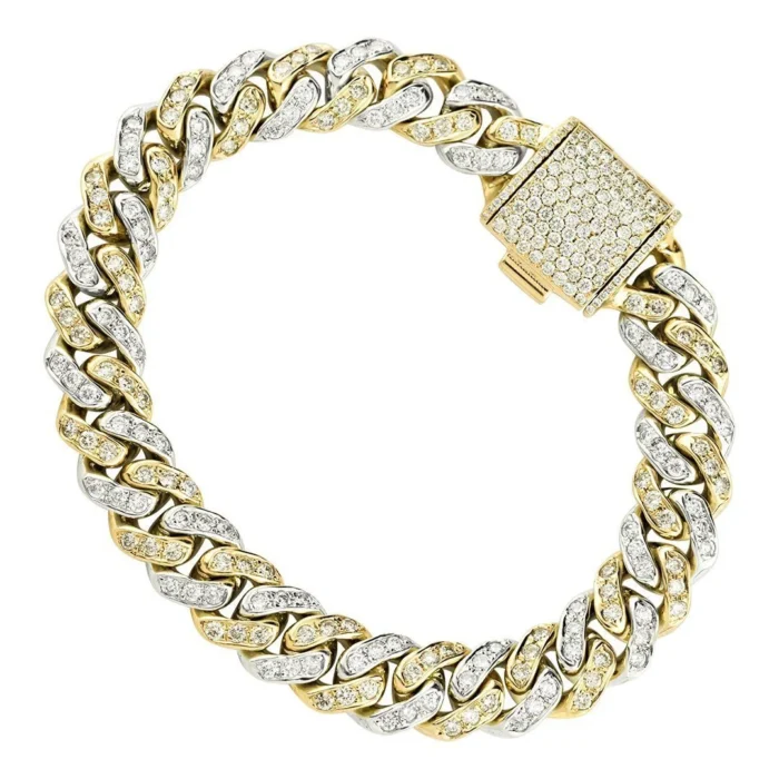 Avianne & Co. Multi-Color Diamond Cuban Chain - Image 2