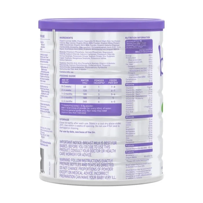 Bubs Organic Grass Fed Infant Formula - Image 5