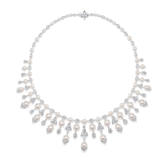 David Morris Rose Cut Diamond Necklace - Image 6