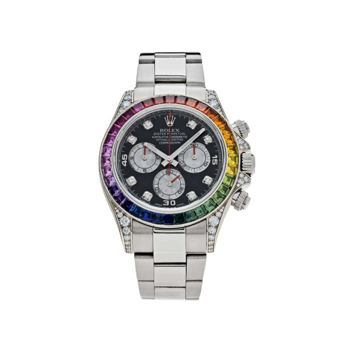 Rolex Cosmograph Daytona Rainbow Black Diamond Dial - Image 4