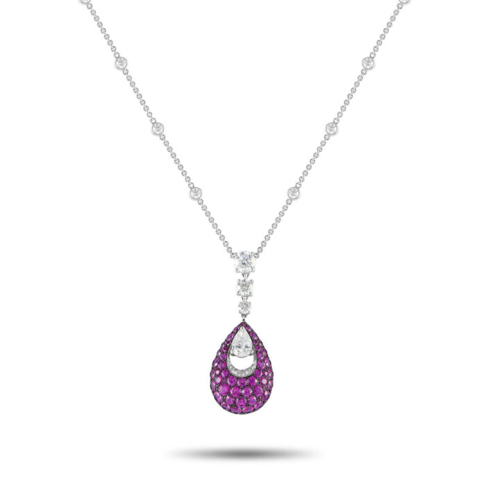 Graff Pink Diamond Drop Necklace - Image 7