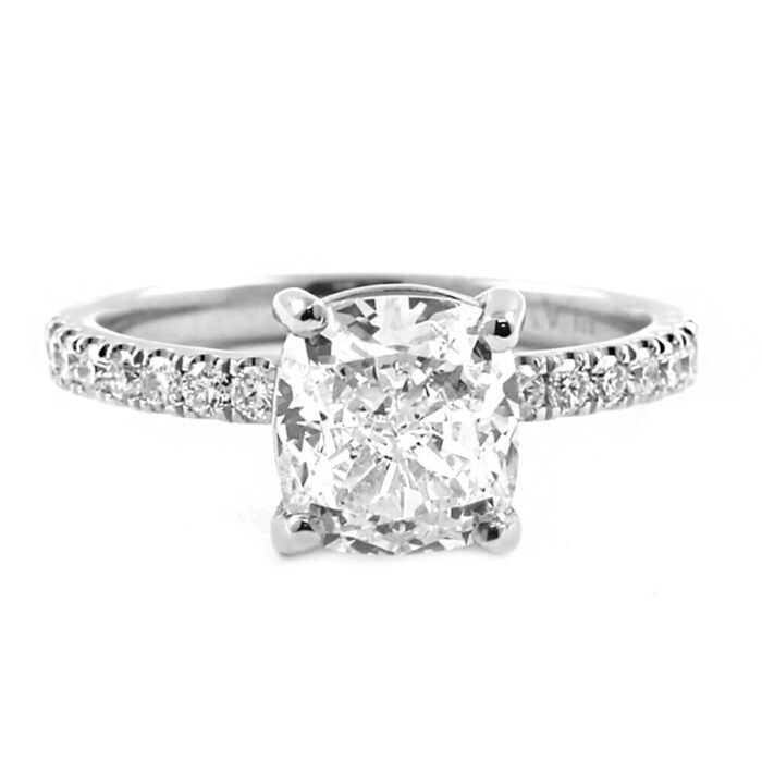 Harry Winston Cushion-Cut Diamond Ring - Image 5