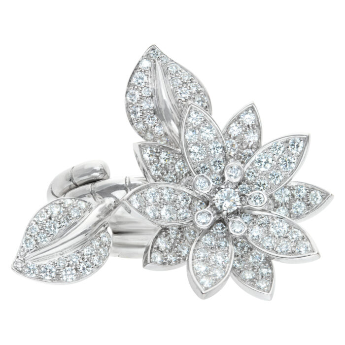 Van Cleef & Arpels Lotus Diamond Bangle - Image 5
